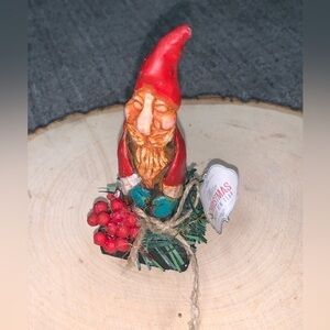 Festive Red and Green Holiday Gnome‎